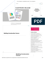 Cours Management: La Planification Des Projet: Building Construction Course