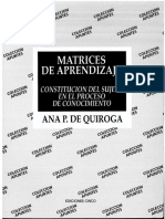 QUIROGA, Ana P. de - Matrices de Aprendizaje