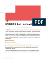 UNIDAD II Los Hechos Jurdicos