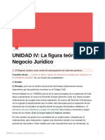 UNIDAD IV La Figura Terica Del Negocio Jurdico