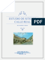 Estudio de Sitio de Calle Real: Mejoramiento Urbano