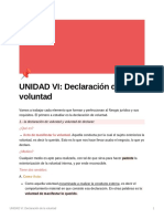 UNIDAD VI Declaracin de La Voluntad