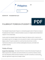 Fulbright Foreign Student Program: Fields of Study