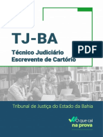 TJ-BA Técnico Judiciário Escrevente de Cartório: Assuntos mais cobrados e simulados exclusivos