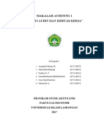 makalah tentang Bukti Audit dan Kertas Kerja Audit dengan karakter kurang dari 40