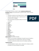 CARTA DESCRIPTIVA Trabajo de Inv.