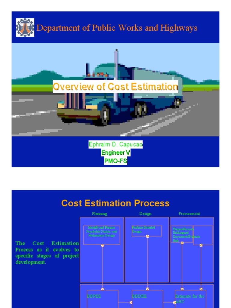 DPWH Cost Estimation PDF Area Concrete