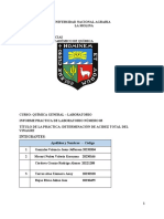 Informe Lab. Quimica 1