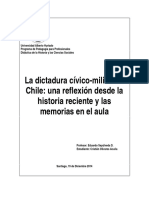 La Dictadura Cívico-Militar en Chile: Una Reflexión Desde La Historia Reciente y Las Memorias en El Aula