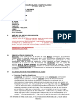 Examen clínico psicopatológico: evaluación mental