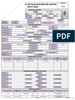 Formulario de Actualización de Datos SIITH 2023: Informacion Personal