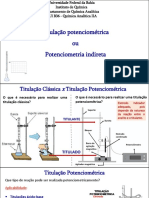 Titulação Potenciométrica Ou Potenciometria Indireta: Prof Daniele Muniz