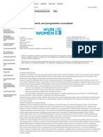 UN Women - National Research and Programme Consultant