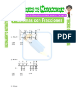 Problemas Con Fracciones para Tercero de Secundaria