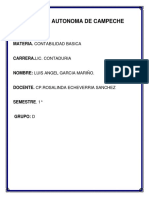 Universidad Autonoma de Campeche: Materia. Contabilidad Basica