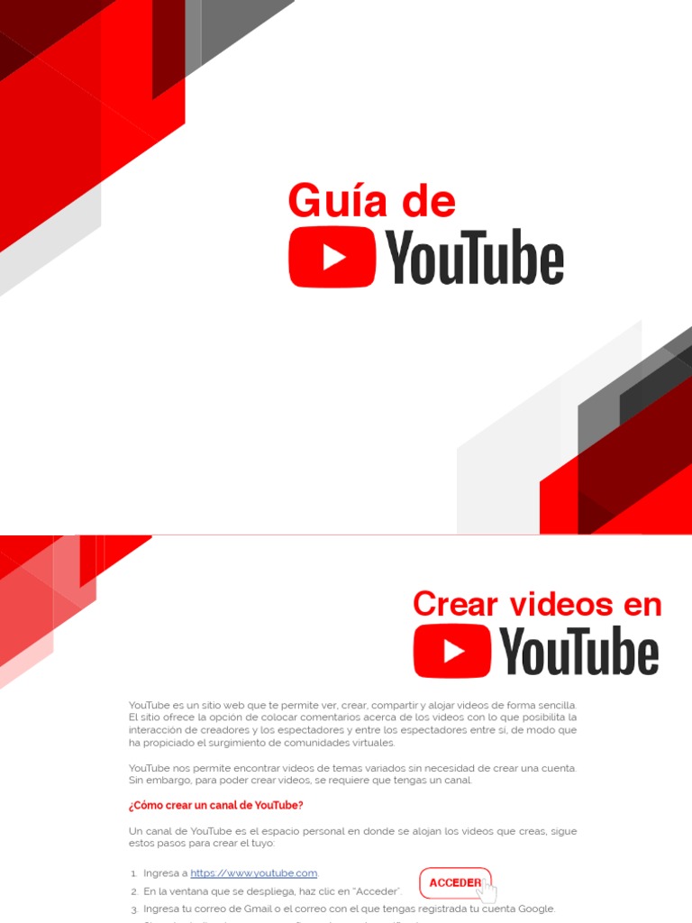 M0 - S2 - Guía YouTube - PDF | PDF | Youtube | Gmail