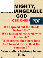 Almighty, Unchangeable GOD: CBC Choir