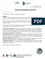 Examen de Admisión y Diagnóstico: Conformación y Temas