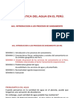 Problemática Del Agua en El Perú.: Aa1. Introduccion A Los Procesos de Saneamiento