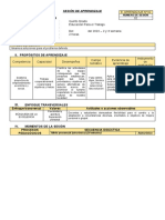 SESIÓN DE APRENDIZAJ N° 2 - 5° grado - II  EDA