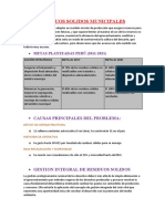 Residuos Solidos Municipales: METAS PLANTEADAS PERÚ (2011-2021)