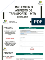 Como Emitir O Manifesto de Transporte - MTR: Sistema Sinir