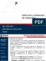 Selección y Obtención de Materiales