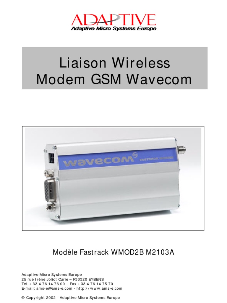 Wireless GSM Wavecom V1-2 | PDF | GSM | Téléphone