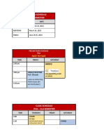 Class Sched