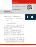 Ley que establece sistema responsabilidad adolescentes infracciones ley penal