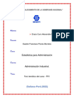 Foro Tematico Estadistica