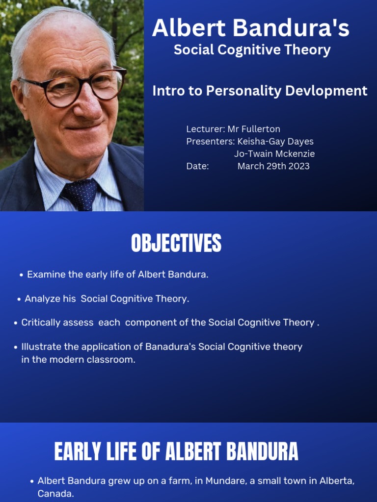 Social cognitive theory pdf