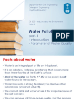 Water Pollution Causes and Parameters