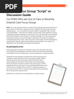 Focus Group Interview Guide Template | PDF | Focus Group | Cognition