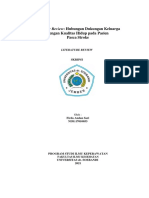 Literatur Review: Hubungan Dukungan Keluarga: Dengan Kualitas Hidup Pada Pasien Pasca Stroke