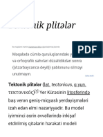 Tektonik plitələr