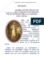 Gozo Y Alegría en Mi Oficio de Carpintero Porque Por Medio de Él Sustentaba A La Reina Del Cielo