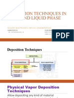 Organic DEPOSITION TECHNIQUES IN SOLID AND LIQUID PHASE