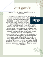 Investigación:: ¿Quién Fue El Autor Que Invento El Lapicero?