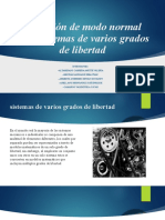 5.2 Presentacion de Tema Vibracion de Modo Normal para Sistemas de Varios Grados de Libertad