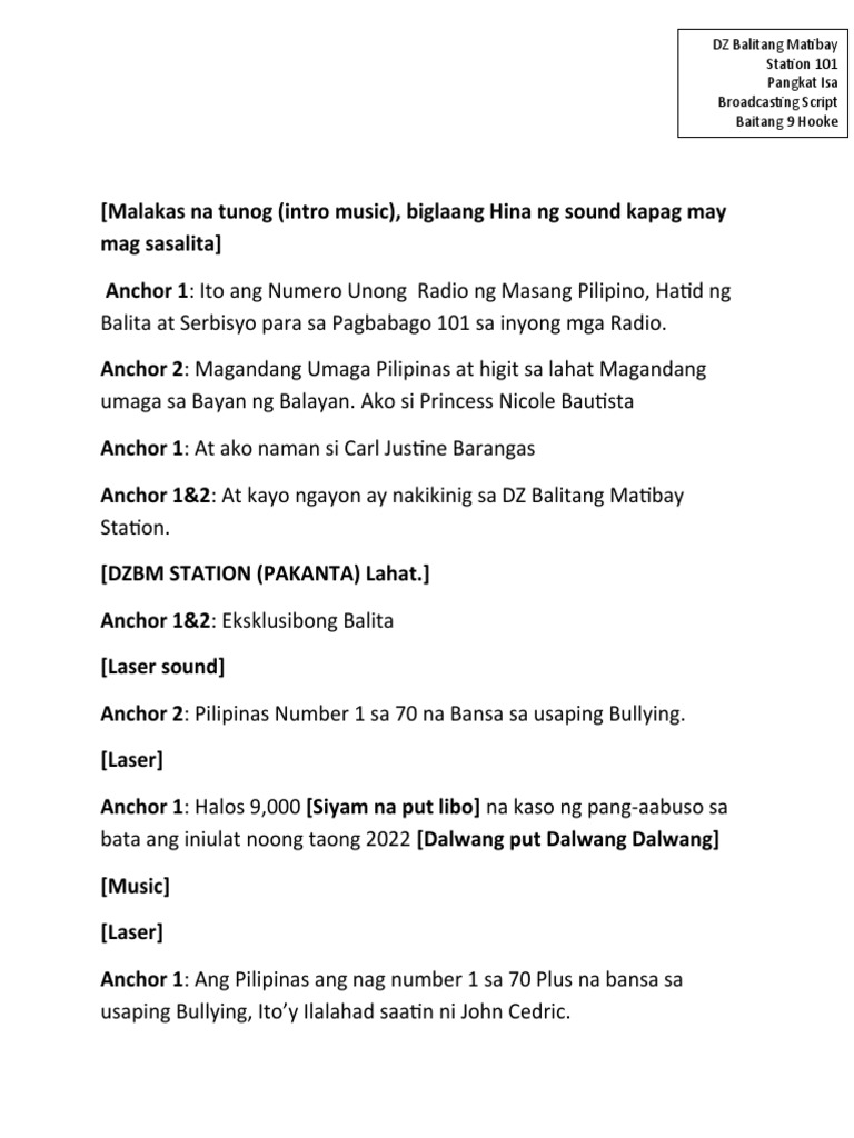 Broadcasting-Filipino (1) Hi | PDF