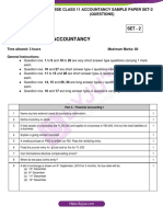 Cbse Class 11 Accountancy Sample Paper Set 2 Questions