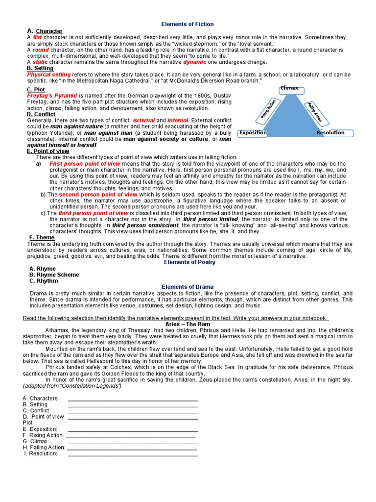 Flat round static dynamic physical setting freytag s pyramid pdf