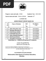 Program Name and Code: (CO6I) Academic Year: 2021-2022 Course Name and Code: Python (22616) Semester:6 A Study On