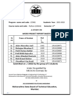 Program Name and Code: (CO6I) Academic Year: 2021-2022 Course Name and Code: Python (22616) Semester:6 A Study On