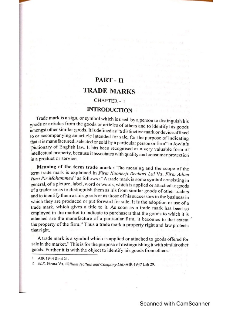 Intellectual Property Trade Mark PDF