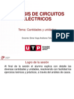 Análisis de Circuitos Eléctricos: Tema: Cantidades y Unidades