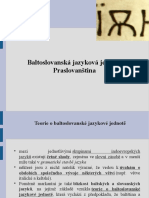 Baltoslovanská Jazyková Jednota Praslovanština