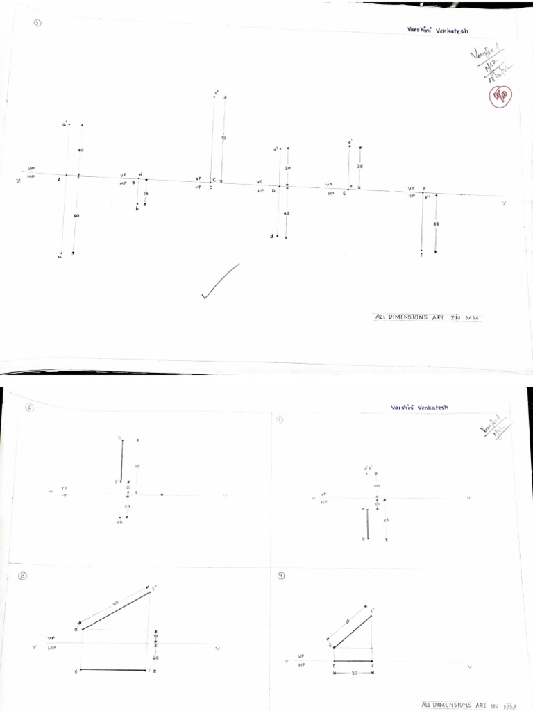 Projection of Lines and Planes PDF