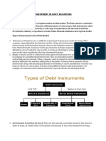 Investment in Govt Securities - Complete